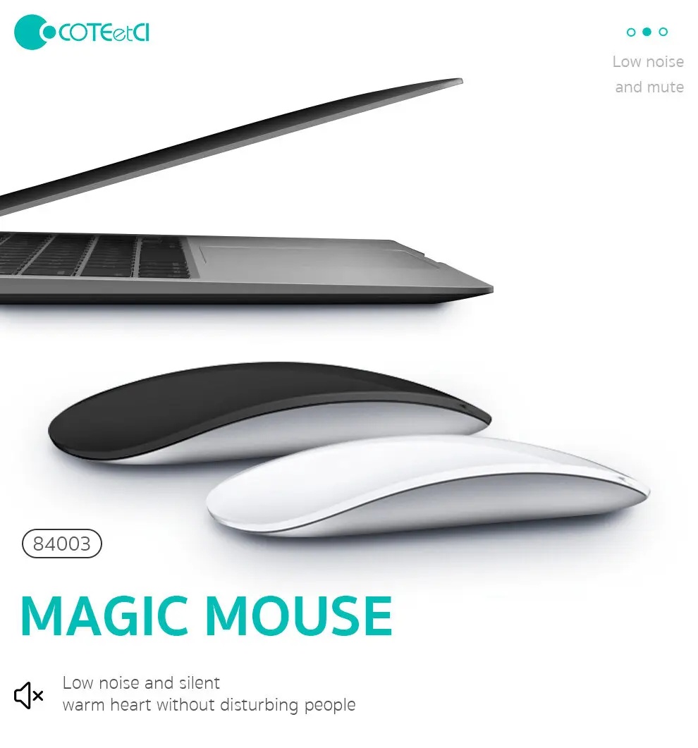 

Rechargeable Magic Mouse Wireless Mouse for Macbook Air Pro M1 Retina 11 12 13 15 16 Laptop Mouse PC Mouse