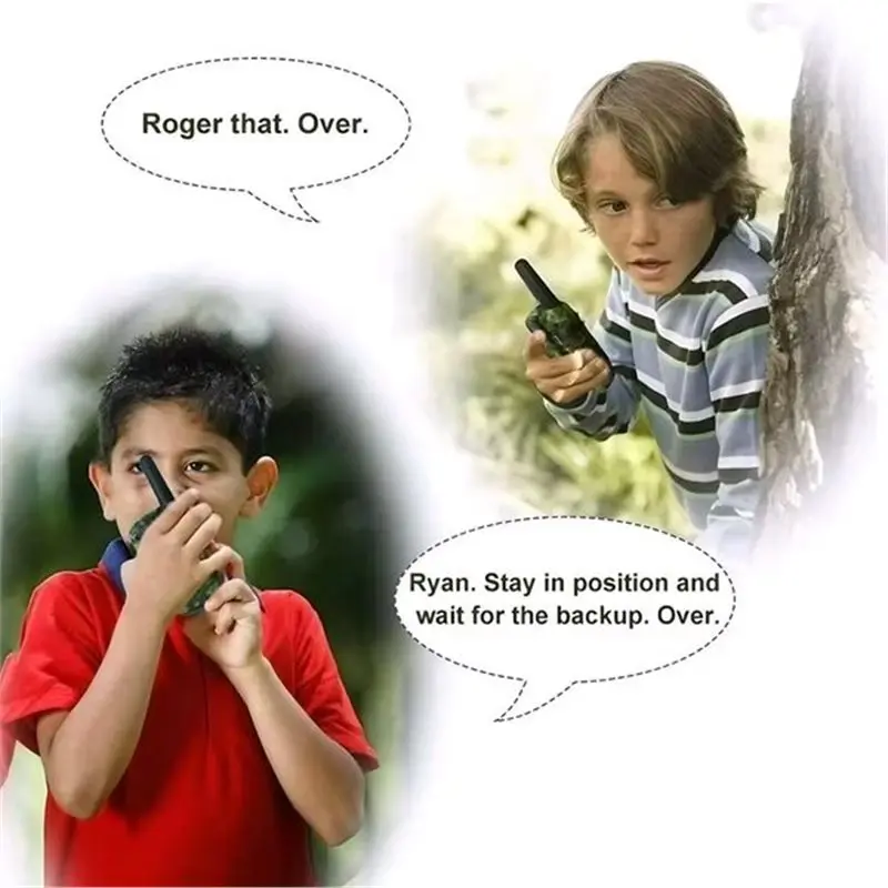 [Todaybuy】 Kids' Walkie Talkie Set 2-Way Portable Radios For Children Outdoor Safety Communication Fun Educational Gift