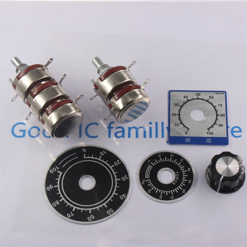 WTH118-2 WTH118-3 dual Triple Potentiometer 100R 220R 330R 470R 1K 2.2K 47K 22K 100K 220K 330K 470K 680K 1M
