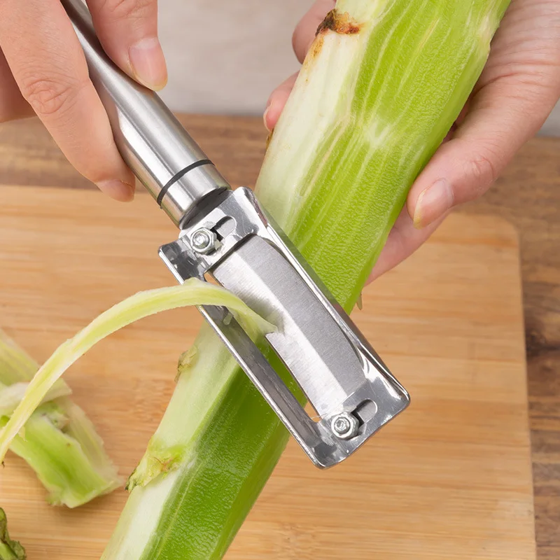 Stainless Steel Vegetable Peeler MultiFunction  Knife Adjustable Lettuce Sugarcane Carrot   Kitchen Accessories