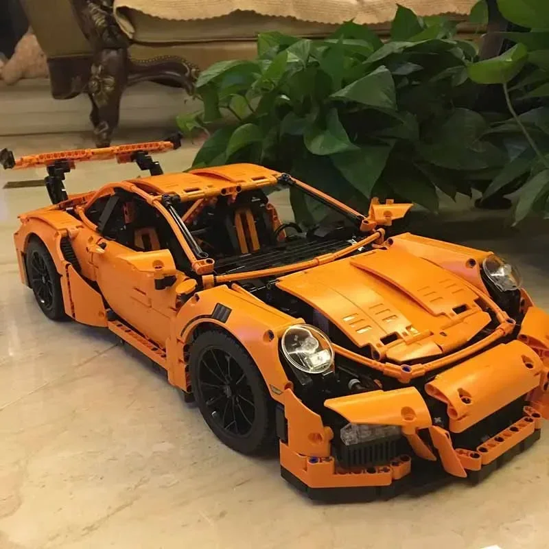 2704 PCS MOC Technical Brick Orange Super SportsCar Model Compatible 42056 Building Blocks Kid Educational Toy Birthdays Gifts