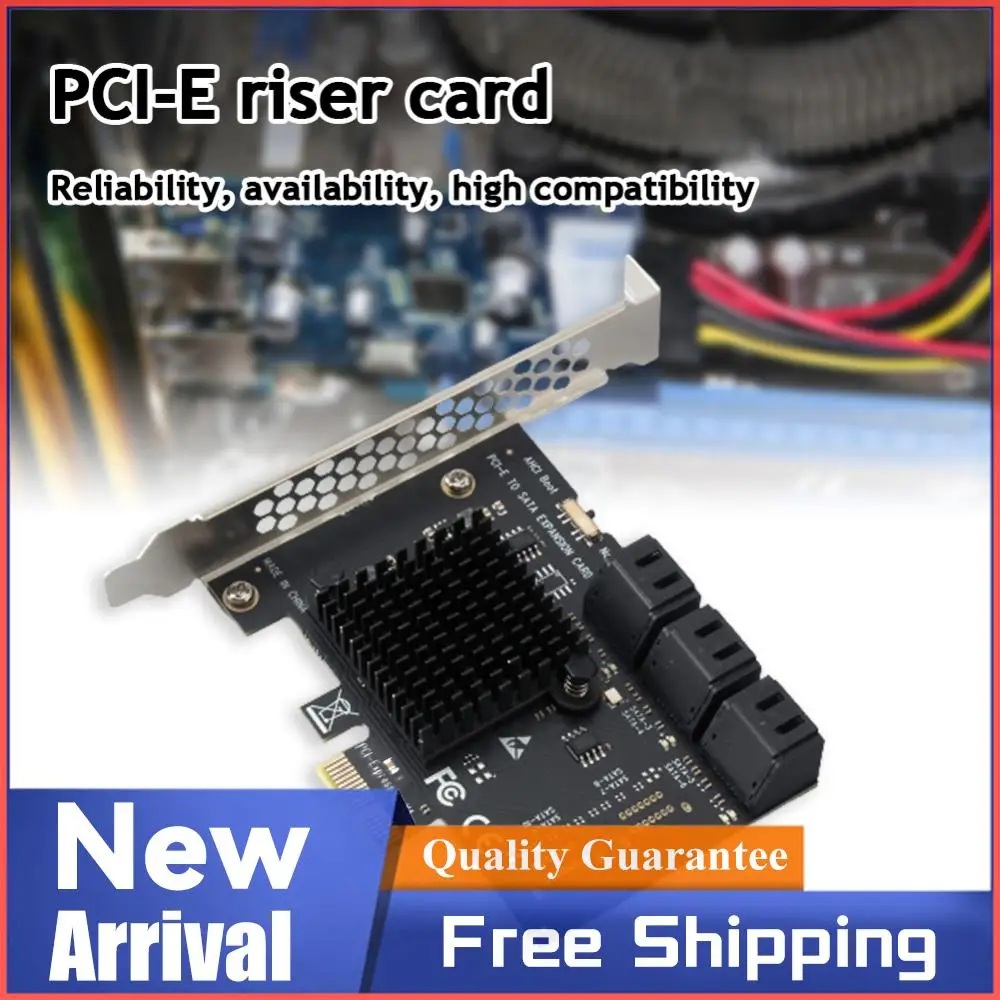 

PCIE Sata Expansion Card PCI E X1/X4/X8/X16 To 6 Port Sata3.0 Adapter PCIE SATA Controller PCI Express Multiplier for Windows