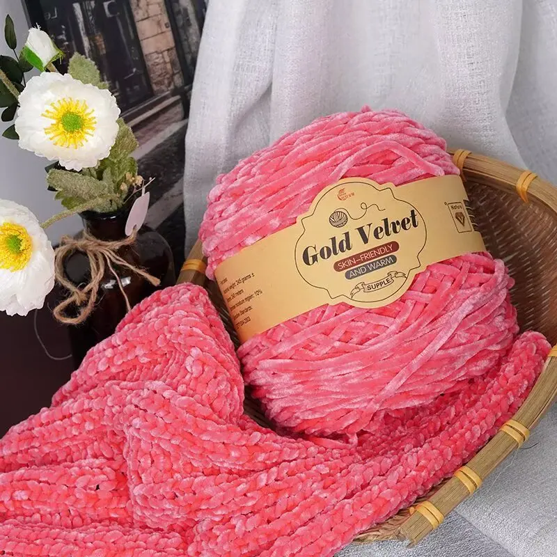 245g Warm Plush Yarn Ball, Soft Fluffy Yarn for Crochet, Knitting, DIY Scarf, Hat,Handcraft Craft Yarn for Winter Projects