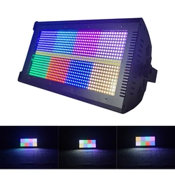 Luz estroboscópica segmentada RGB, iluminación de escenario de carreras, Flash de lavado, selección de marco, luz de tinte de fondo, 1000W, 8 + 8