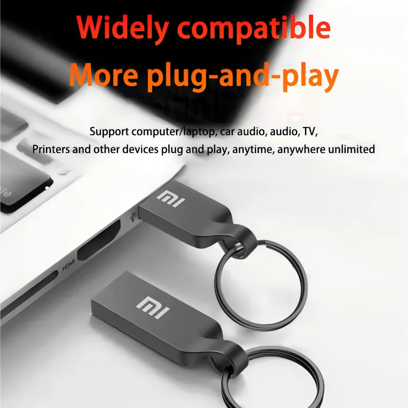 XIAOMI Original Mobius Ring Pen Drive 2TB USB3.2 Flash Drive High-Speed Metal Waterproof USB Memory For Computer Storage Devices