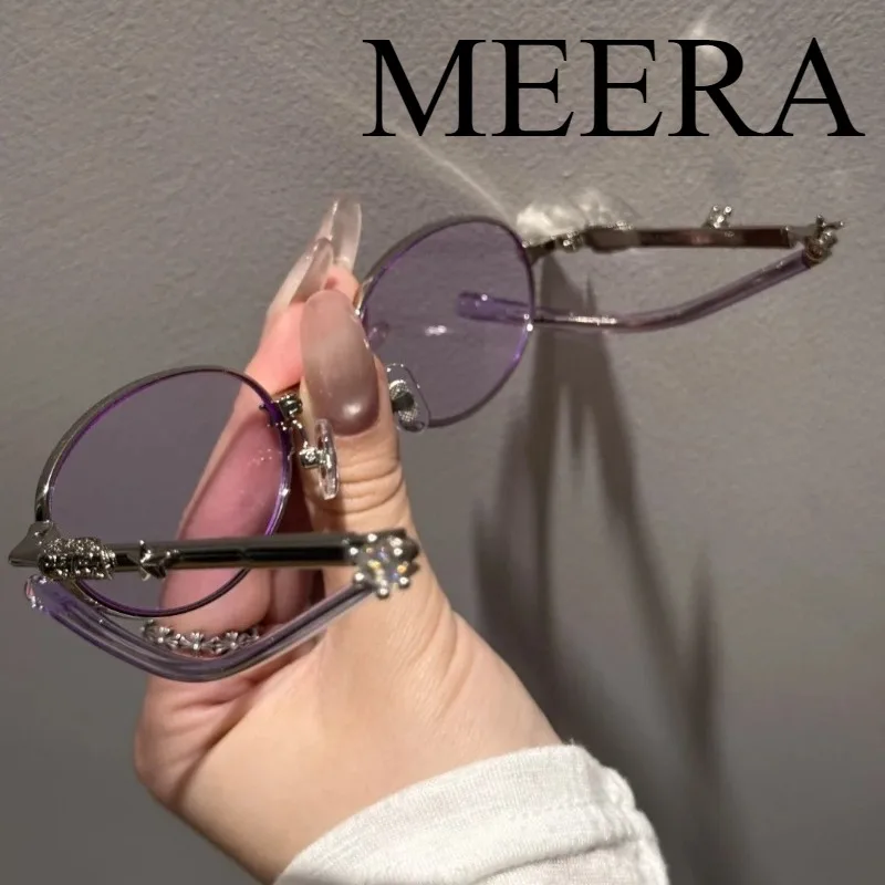 

New GM Style KARINA Folding Sunglasses PICO Ultra Light Titanium Fashionable Tour Pink Sun Glasses Optical Myopia Glasses UV400