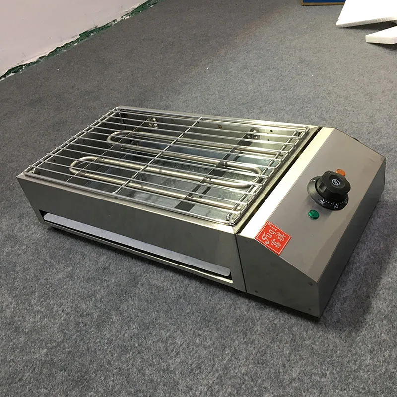 

【Best-selling】Commercial BBQ Barbecue Household Desktop Electric Grill Stainless Steel Griddle Smokeless