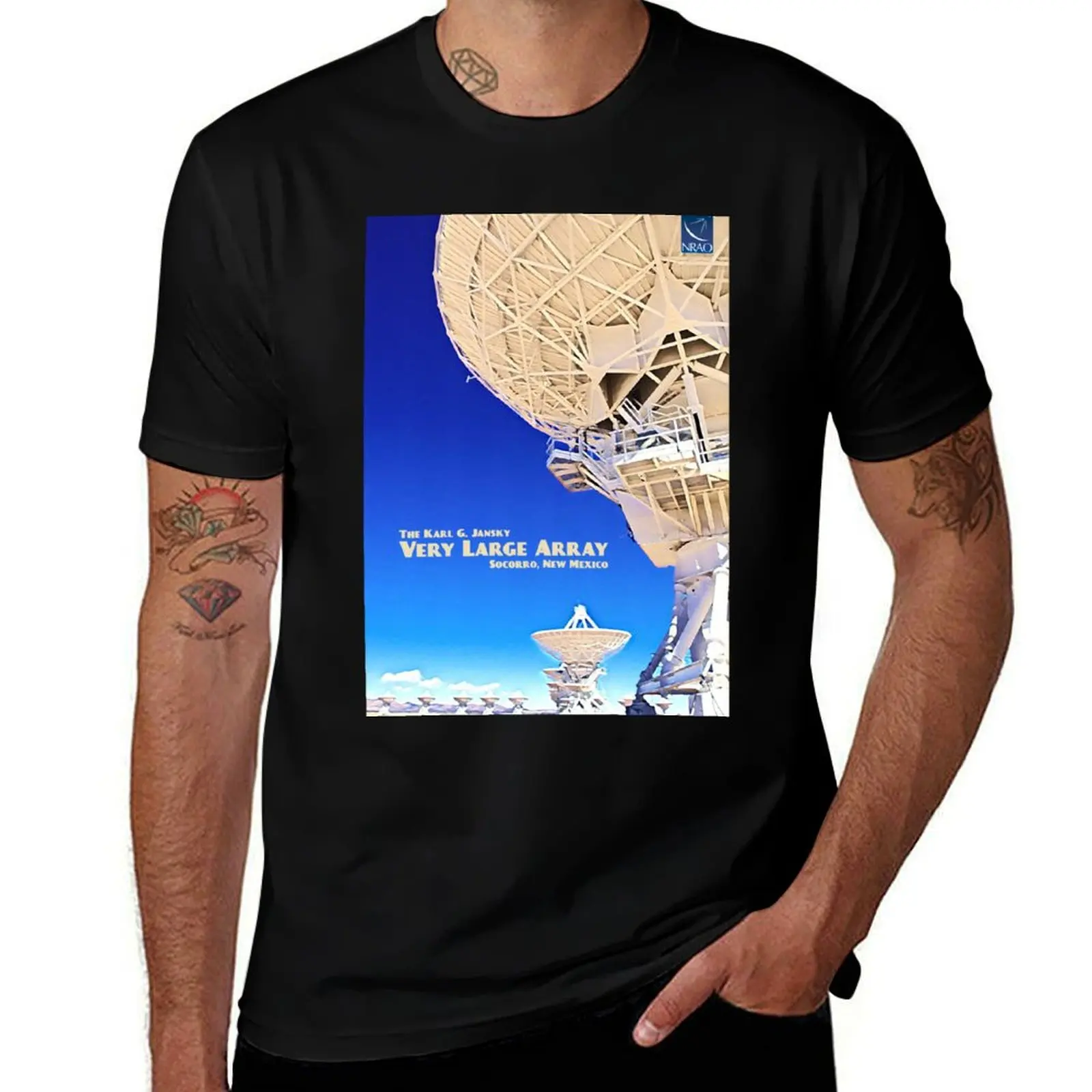 

Very Large Array Travel Poster T-Shirt funny t shirts dark humor t shirts for man cotton T-Shirt