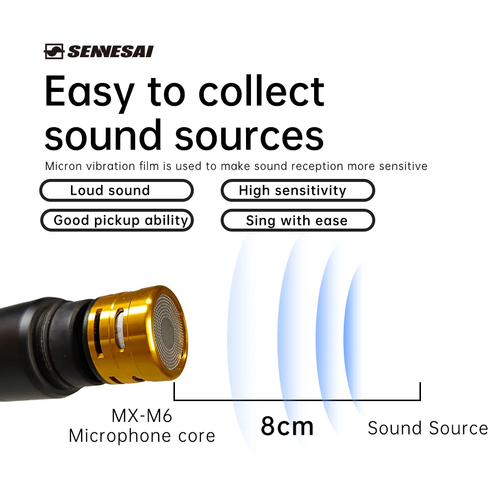 Free Shopping MX-M6 Profession Microphone Capsule Mic Head Replacement Mic Core High-Fidelity Voice Pickup,Mic Parts Dynamic