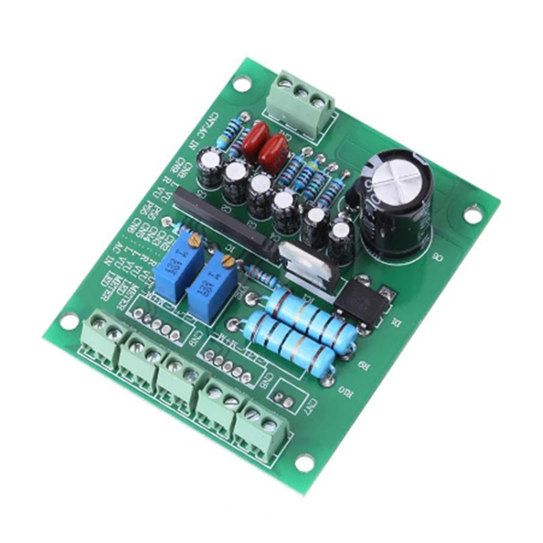 ABSQ-DC 9-12V VU nivel Audio medidor placa controladora DB medidor de nivel amplificador IC BA6138 placa de circuito de doble cara