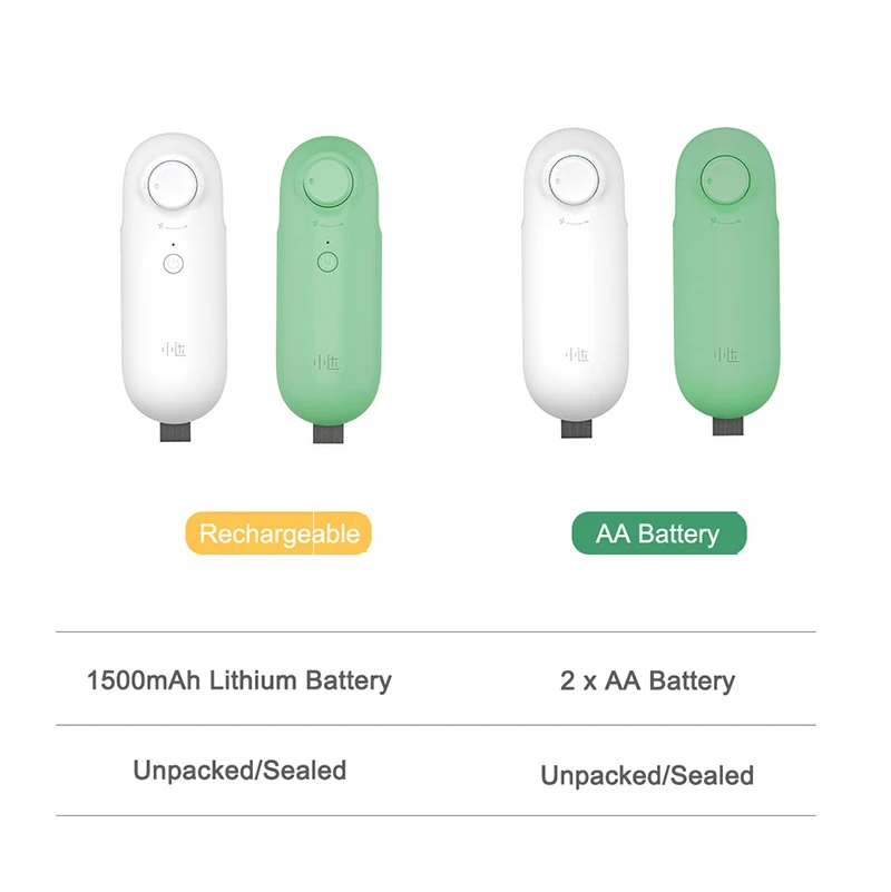 Youpin Xiaoda แบบพกพาซีล Mini เครื่องซีลอาหารขนมขบเคี้ยวพลาสติกกระเป๋าเก็บ Gadgets ครัว Bag Heat Sealer