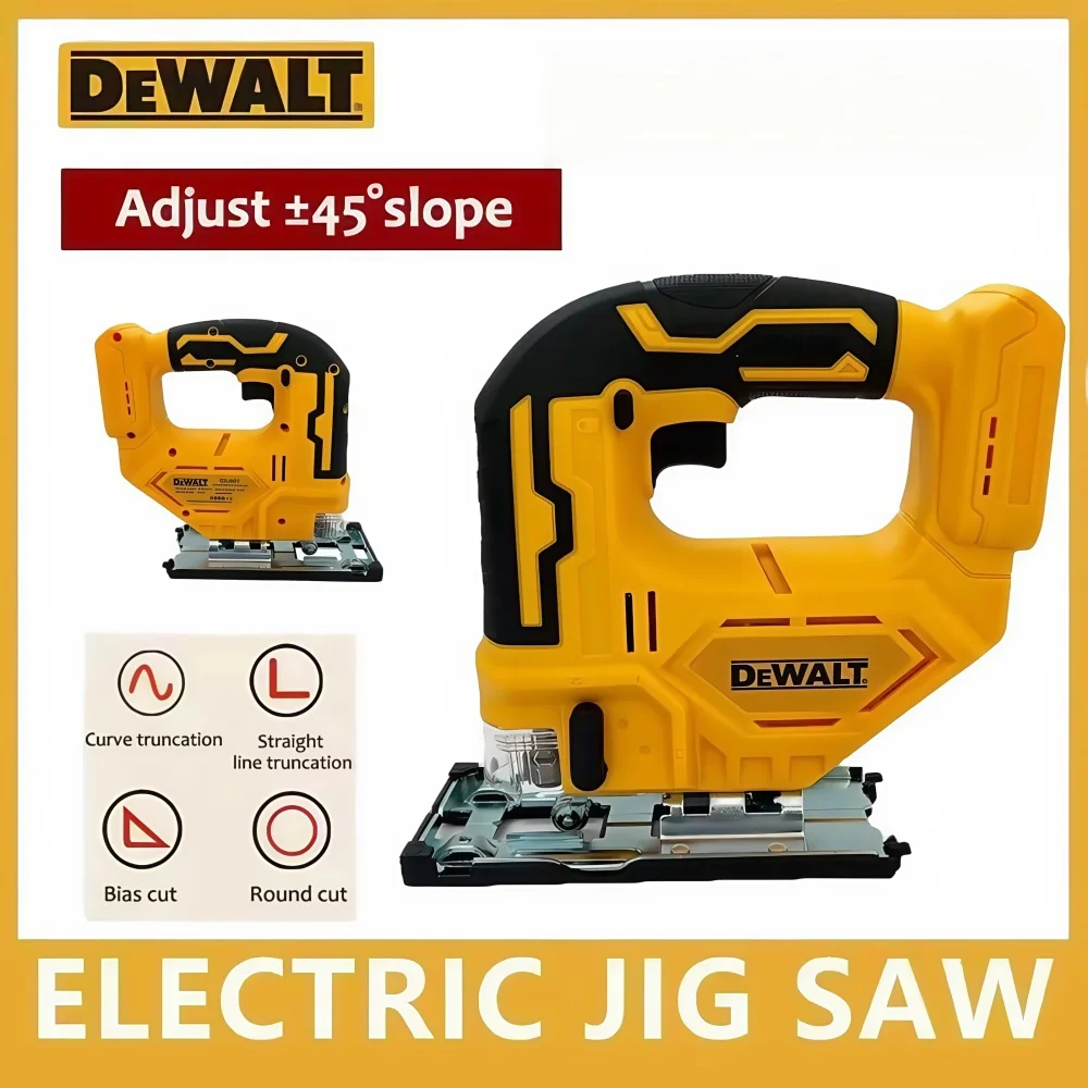 

2025 Dewalt 2700RPM Brushless Curve Saw 20V Cordless Electric Jig Saw Portable Multifunction Adjustable Woodworking Power Tool