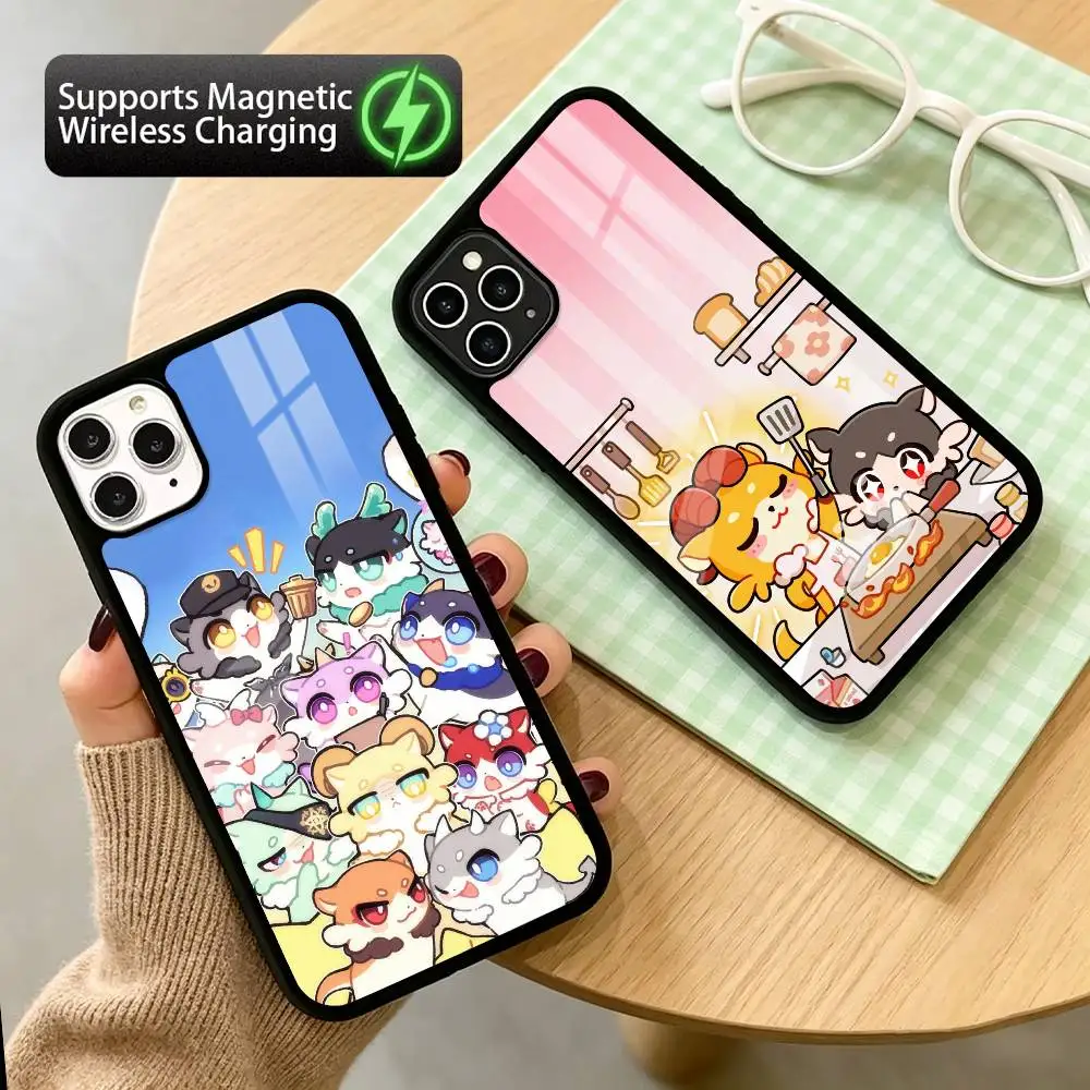 

Cute Chimeras HSR Phone Case For iPhone17,16,15,14,13,12,11 Plus,Pro Supports Magnetic Wireless Charging