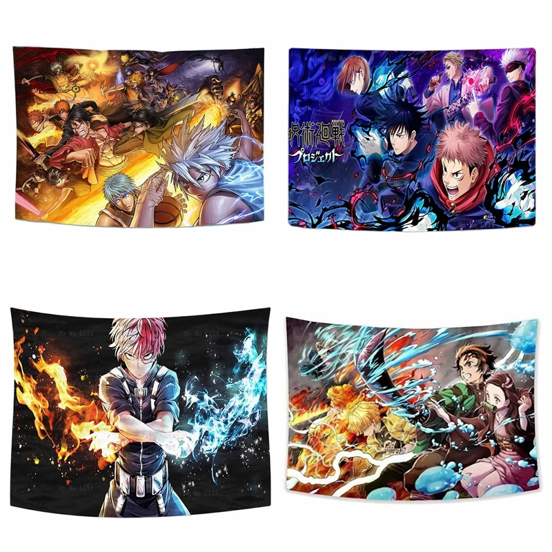 Anime Poster Comic Character Japanese Hero Theme Tapestry Party Decoration