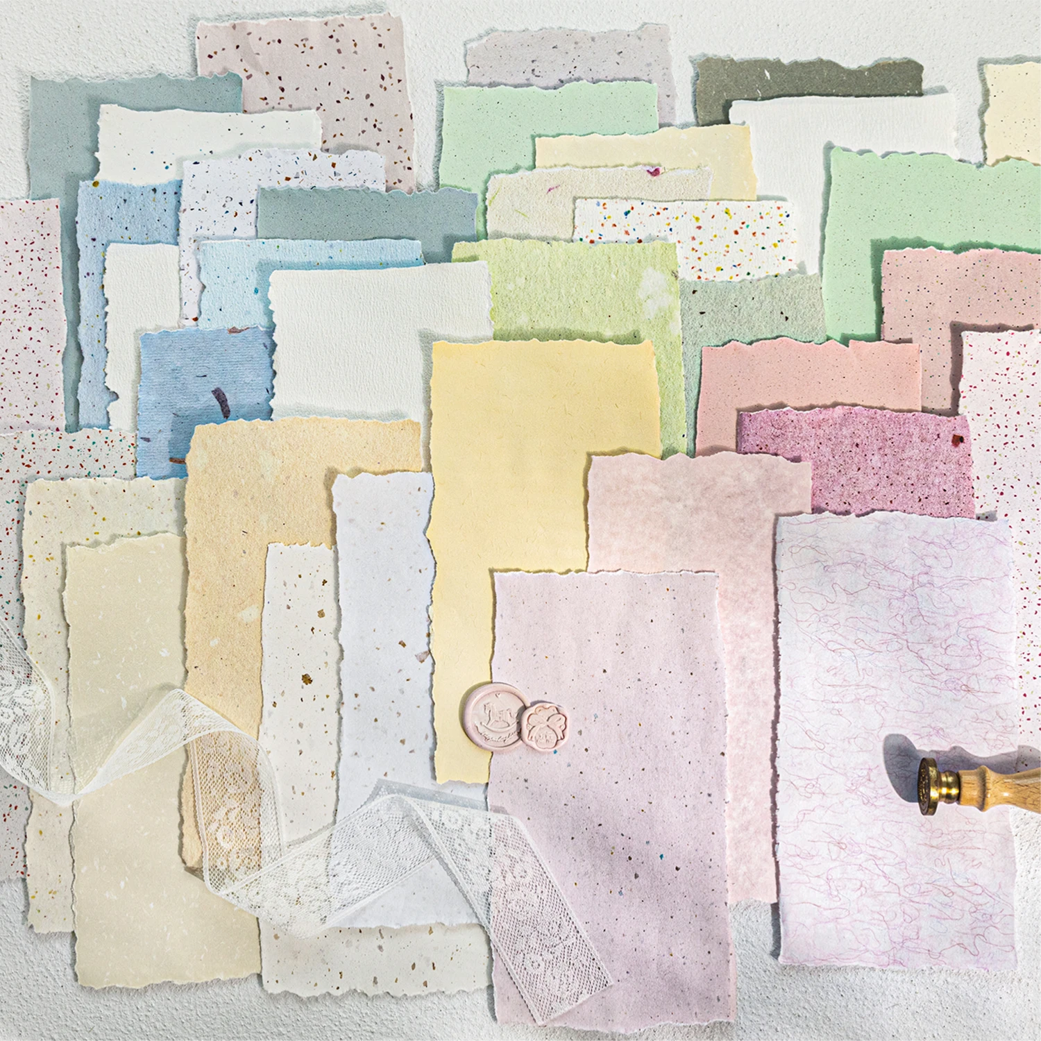 4 pacotes/lote papel colorido série de tinta retro papel mensagem bloco de notas