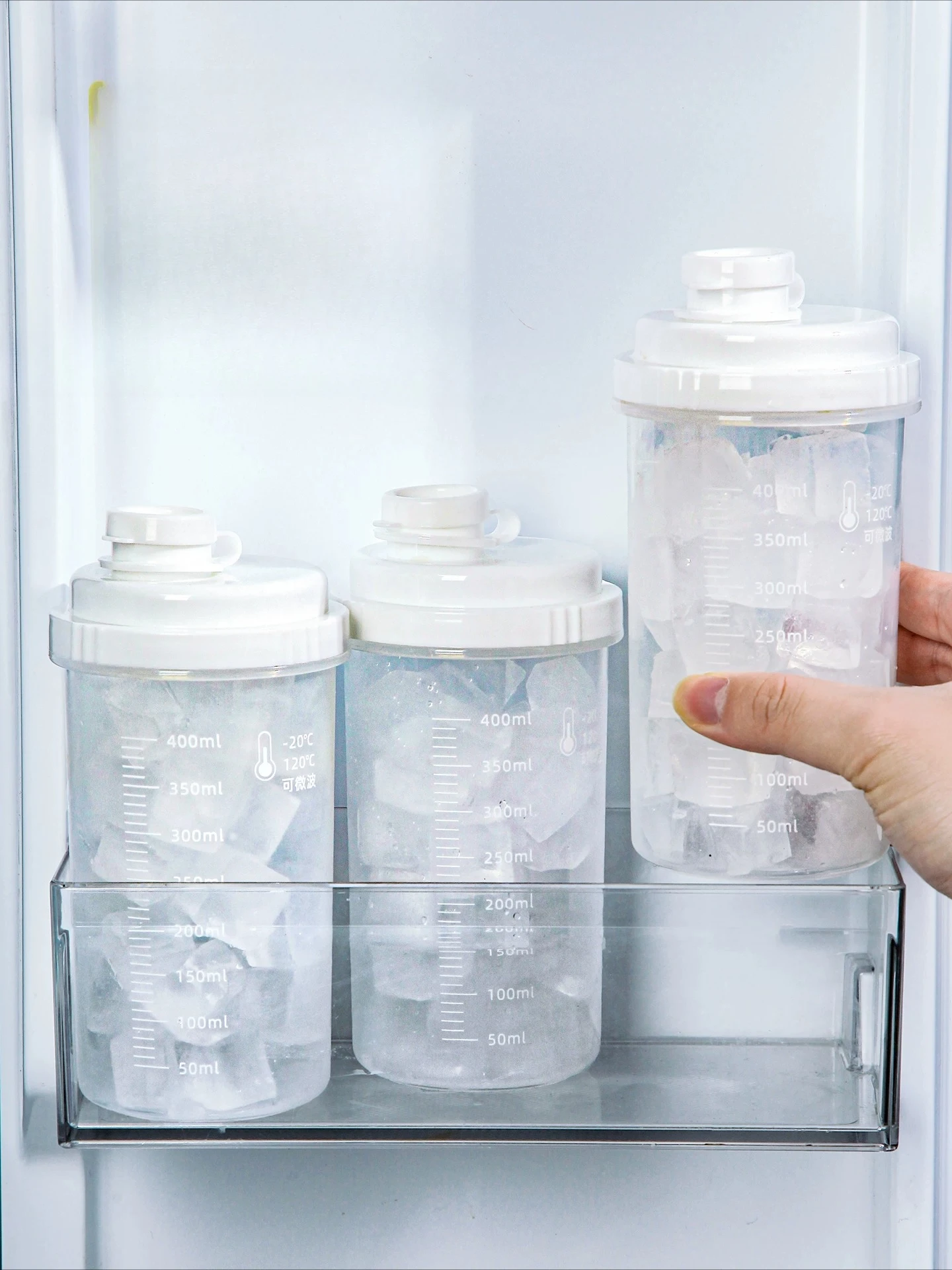 PYH summer home-made ice cup outdoor portable milk tea coffee food grade frozen ice cube sealed ice cup