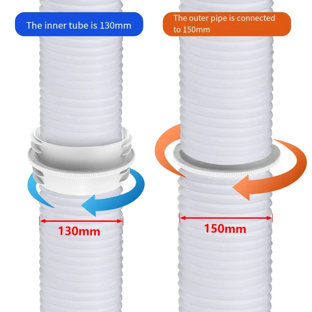 Соединитель выхлопного шланга мобильного кондиционера 13/15 см, универсальный редуктор шланга, портативный соединитель переменного тока для