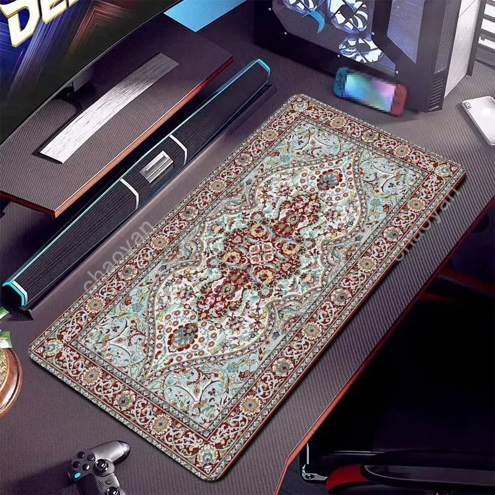 

Persian high mouppad large office carpet mat player desk mat computer finish table speed non-slip rubber carpet, game mat