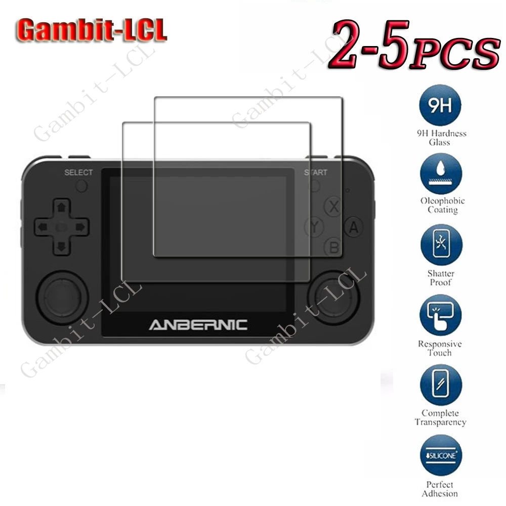 2-5PCS 9H HD Original Tempered Glass For ANBERNIC RG351MP Consoles Playing Games ANBERNICRG351MP Screen Protector Cover Film