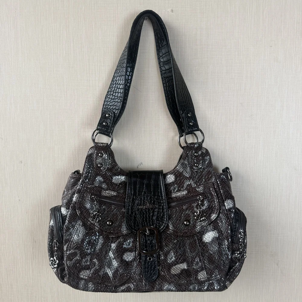 

Angel kiss Women Handbags PU Shoulder Bag Satchel Top-handle Shoulder Bag Fashion Dumpling Pack Multi-pockets Shoulder Bags