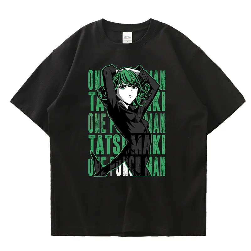 Anime ONE PUNCH MAN Tatsumaki Print T Shirt Couple student street sports casual T-shirt