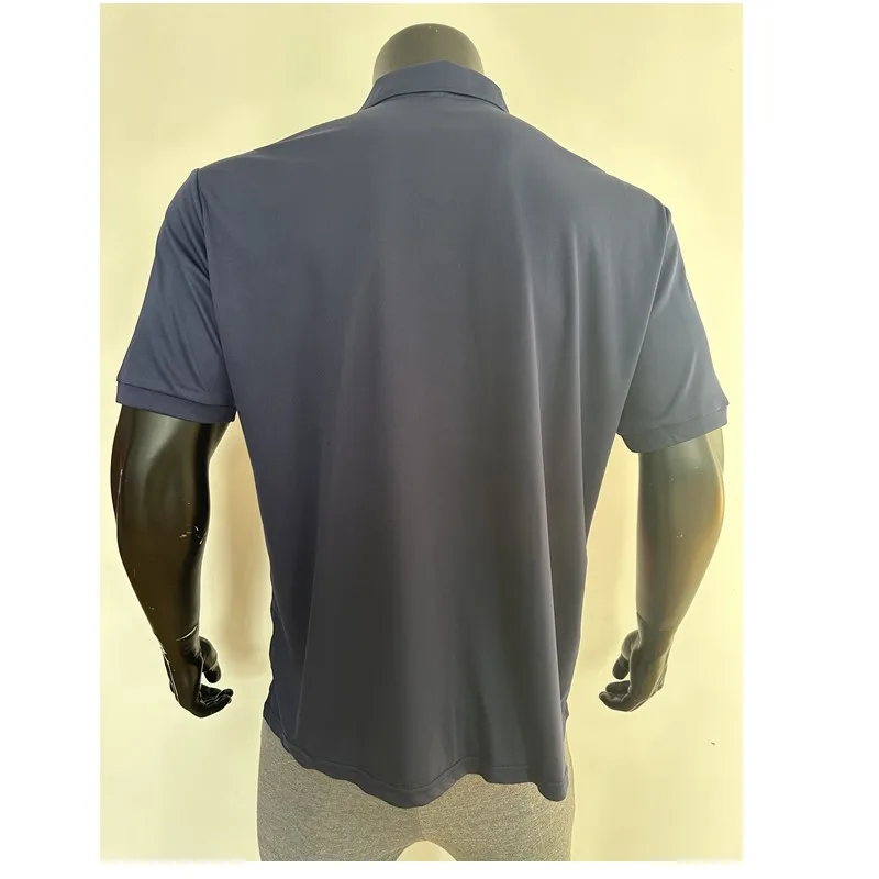2025 New men's top for foreign trade, seasonal color matching short sleeved casual polo