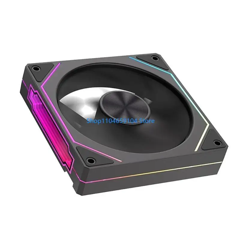 Quạt máy tính màu kép quạt cpu 120mm với ánh sáng argb cho pc
