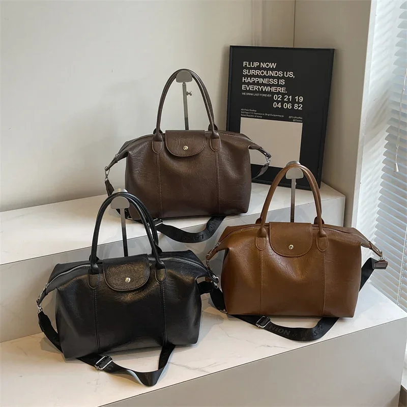 Ladies Large-capacity High-end Cross-body Dumpling Bag Portable Shoulder Tote Bag Bolso De Mujer De Gran Capacidad.