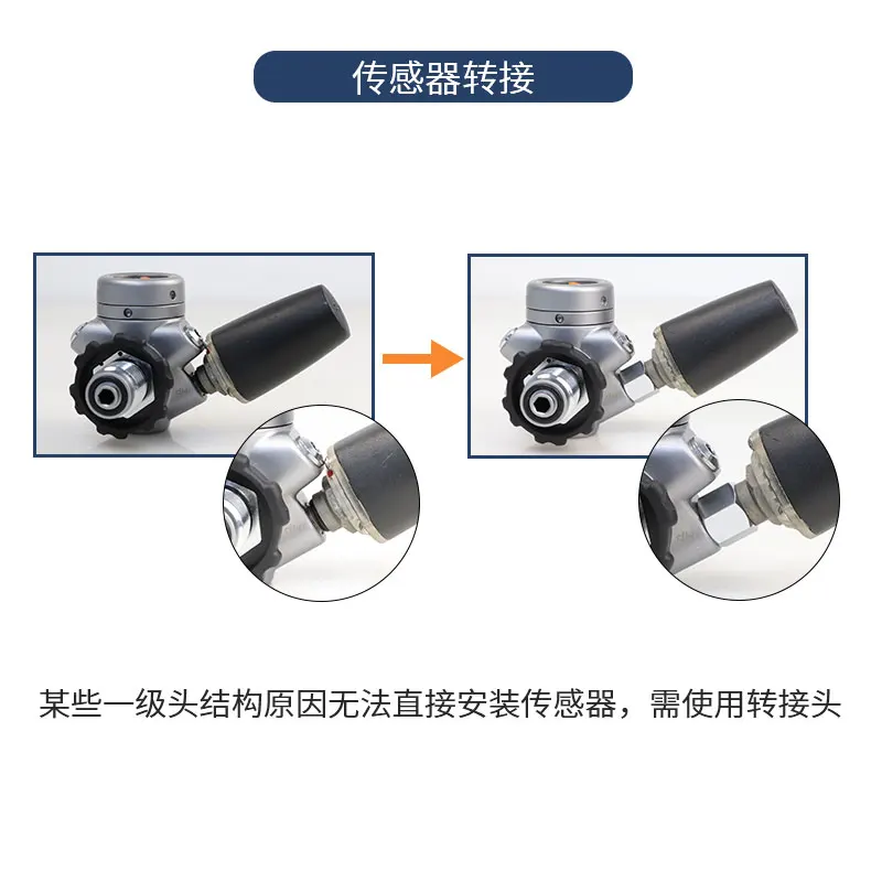 Professional diving high pressure port extension adapter diving computer watch sensor adapter