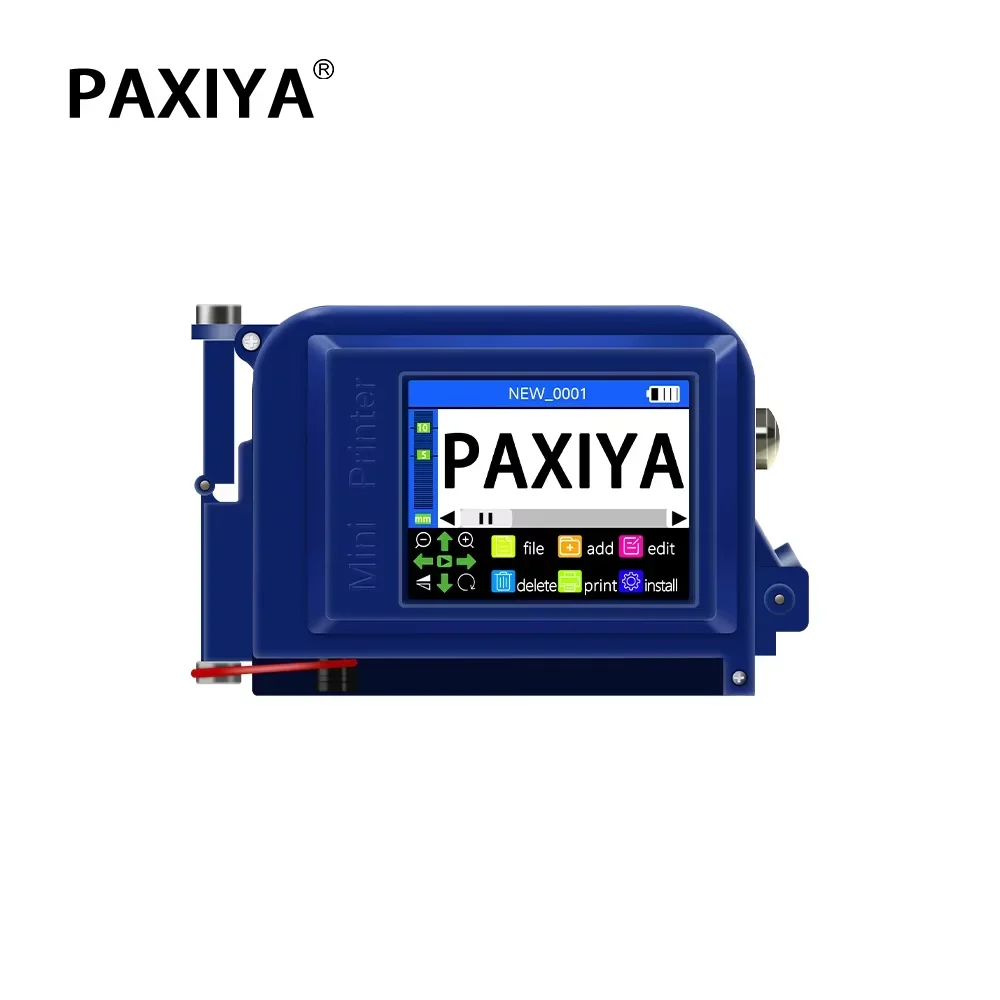 Mini Inkjet Printer Smart 12.7mm Portable Handheld Batch Coding Machine for Bottle Metal Plastic Sheet Cardboard
