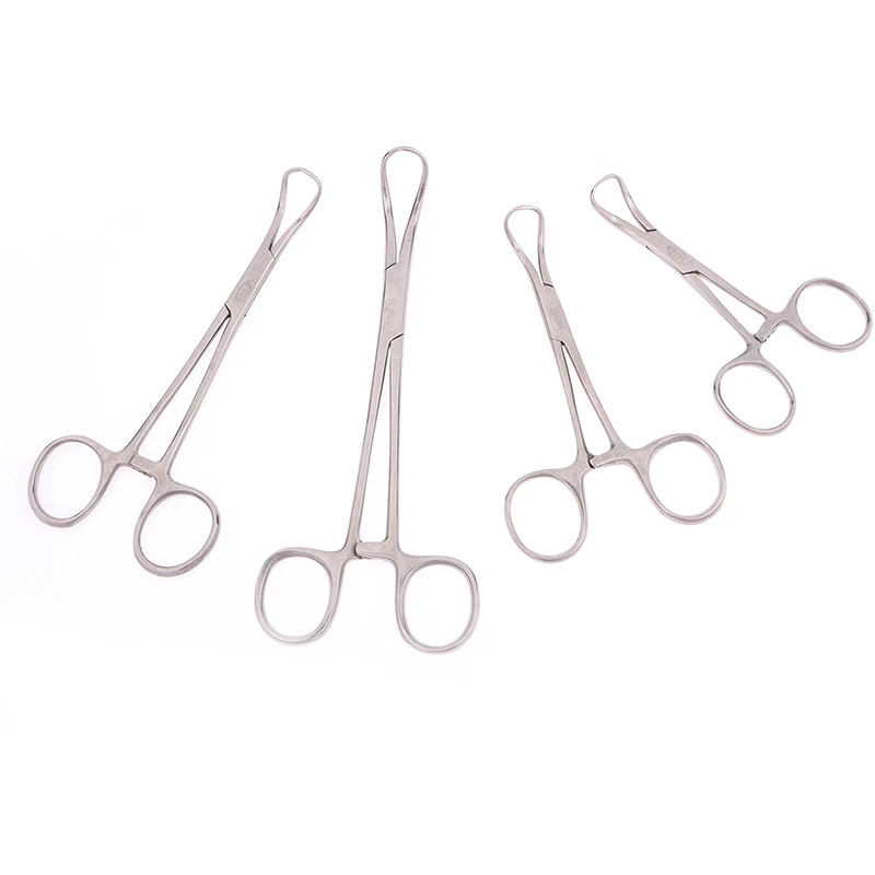 Dental Surgical Tweezers Cloth Towel Clamp Forceps 9/11/14/16cm Pointed Napkin Pliers Stainless Steel Orthopedics Instruments