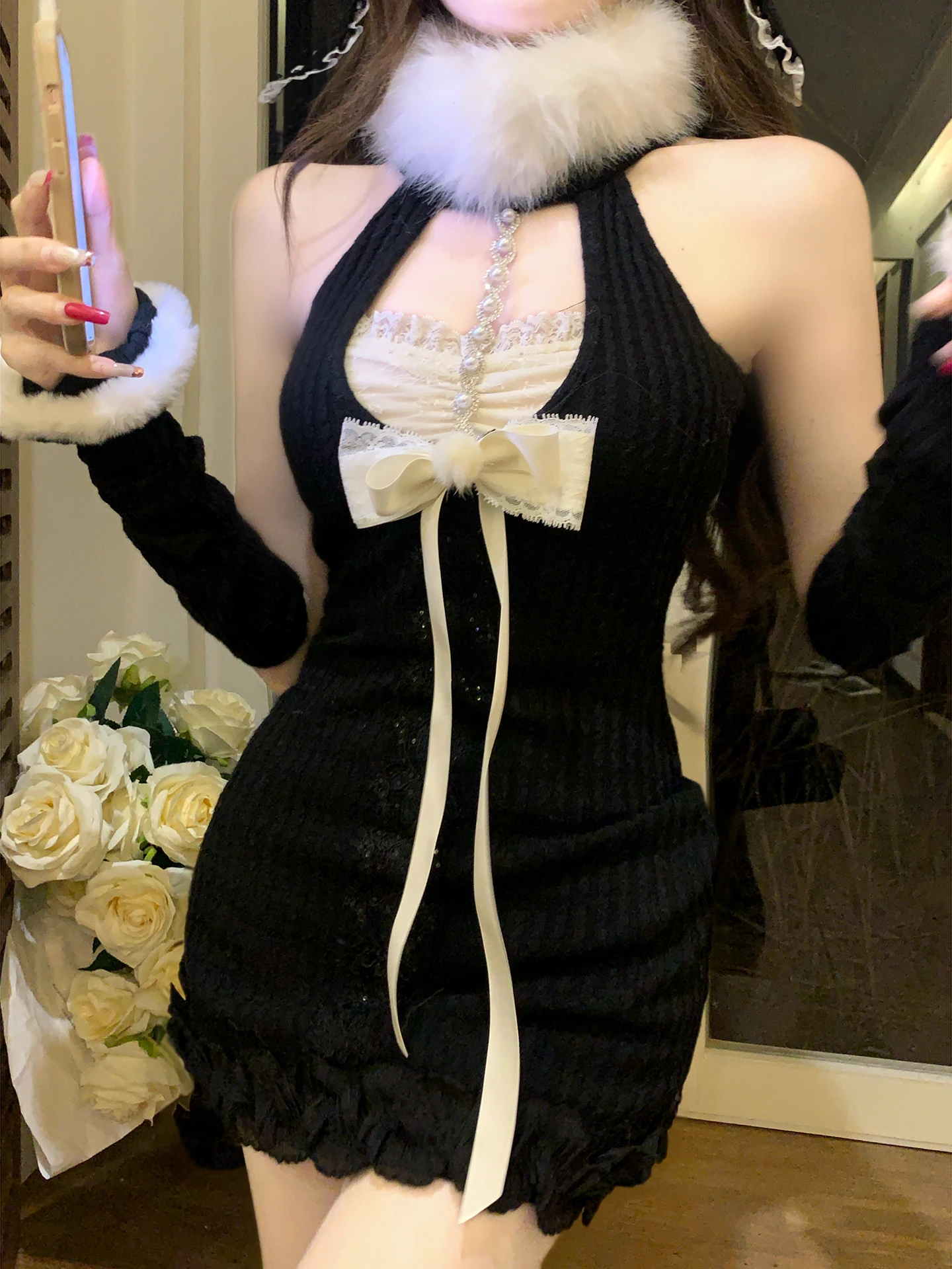 

Комплект Early Spring Faion: Сексуальный дизайн Pure Desire, роскошная юбка-обертка с узлом, полиэстер, без рукавов, для женщин...