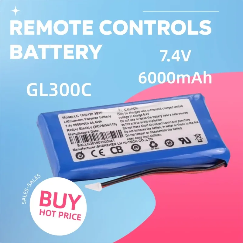 

7.4V 6000mAh Brand New for DJI 3adv Phantom 4 Phantom 3 GL300C Remote Controls Battery