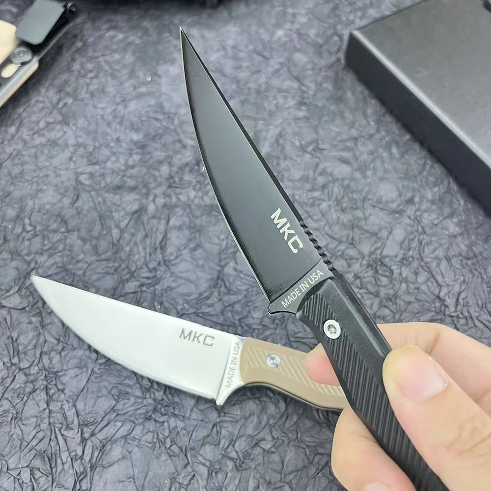 سكين شفرة ثابتة 20AZ/MKC سكين مستقيم نايلون ABS مقبض 440C شفرة البرية مغامرة متعددة الوظائف المحمولة عالية الجودة