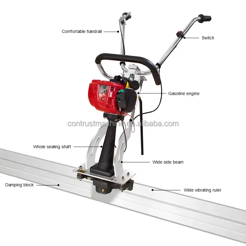 Cordless Concrete Plastering Machine Automatic Vibrating Scraper Ruler Lithium Battery Powered Spatula Tool for Construction