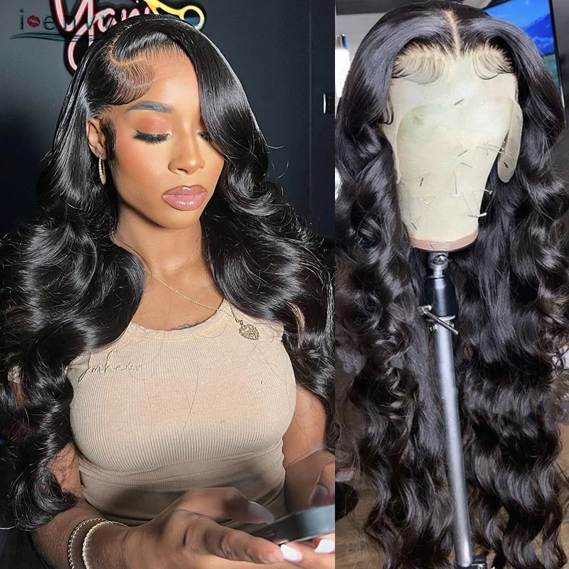 

Natural Body Wave Lace Front Human Hair Wigs For Women 13X4 13X6 Brazilian Curly Lace Frontal Wigs Pre Plucked 32 Inch Clearance