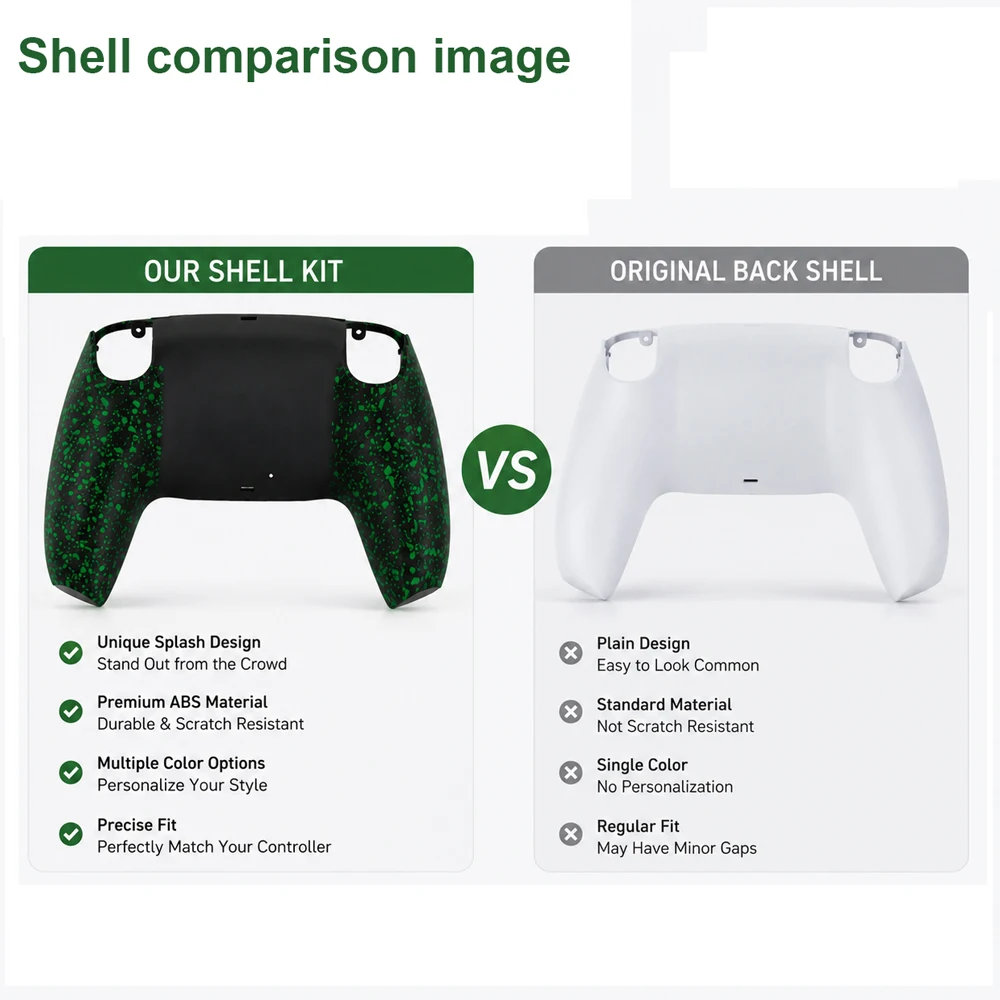 Anti-slip Replacement Front Shell With Touchpad For PS5 Controller Faceplate Cover BDM-010 020 030 040 050 Protective Case Tools