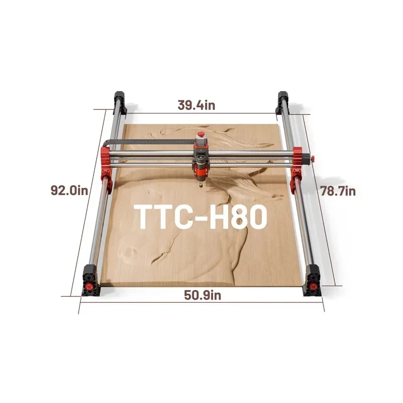 High Quality TTC-H80 CNC Router Machine with 800w Spindle Machine Wood Carving Machine