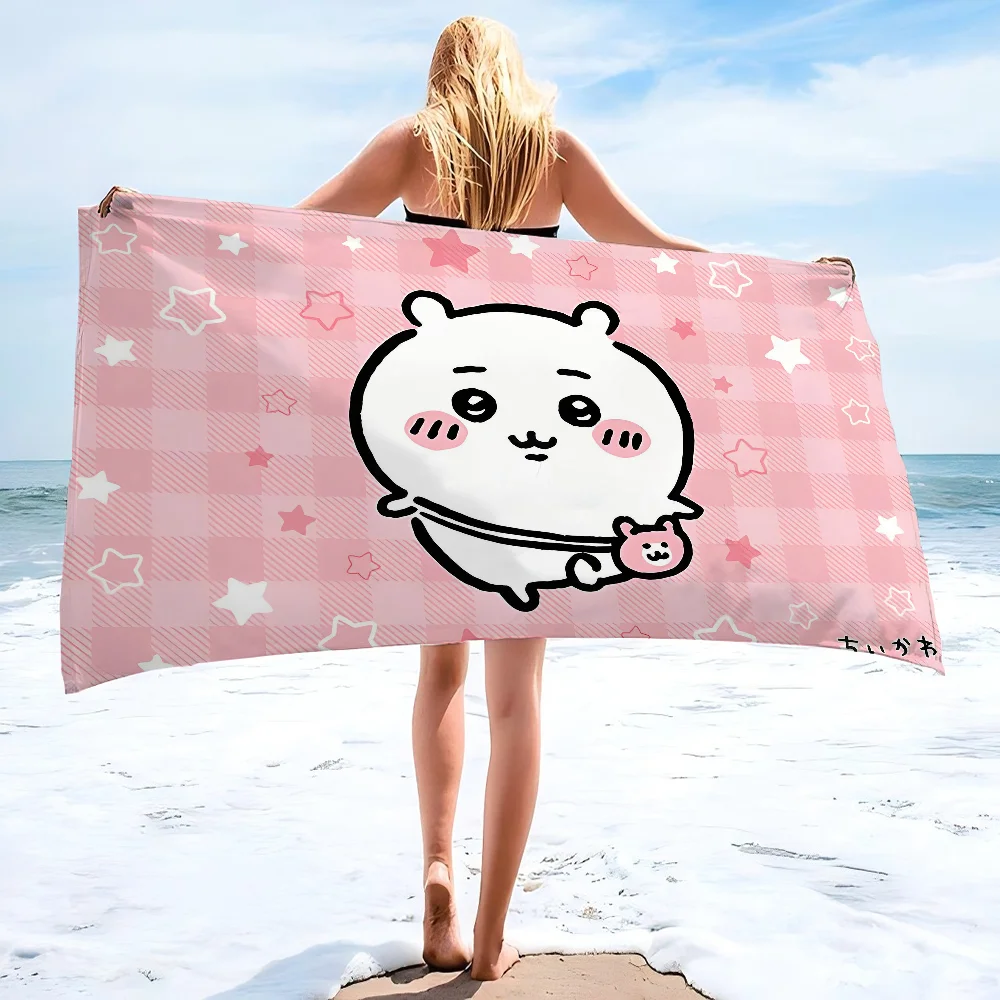 

1pc C-chiikawa Towel Children's Beach Towel Summer Swimming Shower Towel Bathroom Supplies