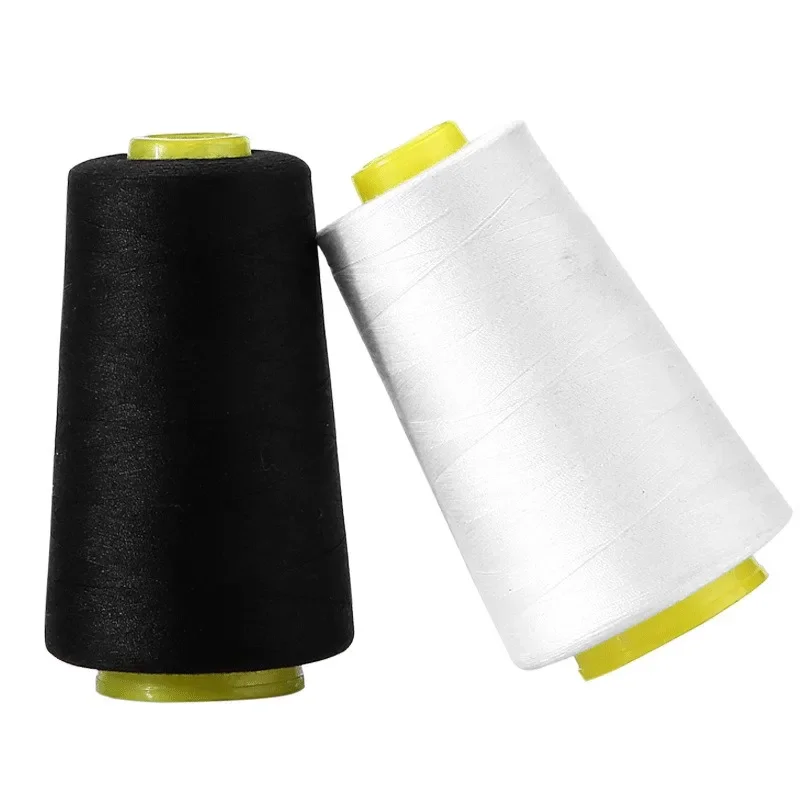 Black/White 402 Polyester Sewing Thread 40S/2 3000 Yards Pagoda Universal Sewing Machine Thread for Home Tailoring And Crafting