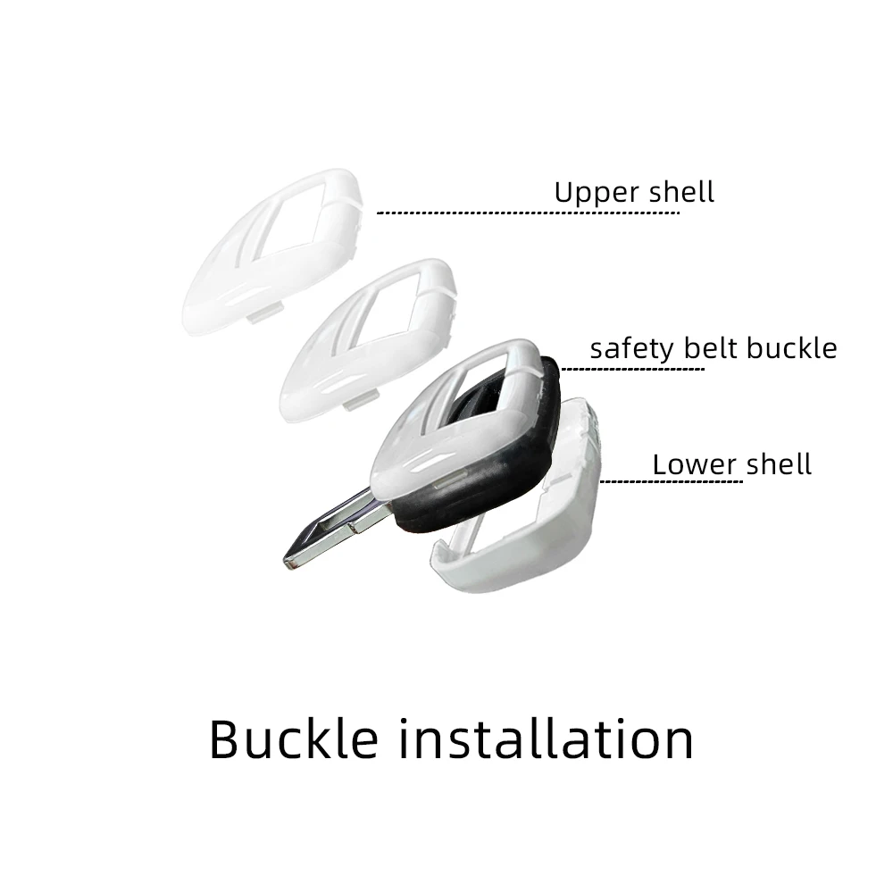 إكسسوار مشبك حزام الأمان الأنيق لطراز تسلا 3 2017-2025، مشبك، بدون ضرر، سهل التركيب، ديكور داخلي
