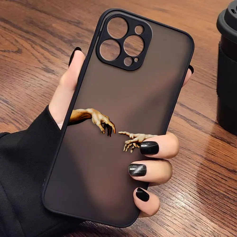 Vintage Classic Art Mona L-Lisa Cover Matte Case For OPPO RENO 2F 2Z 3 4 4F 5 5F 6 7 7Z 8 8T Find X5 LITE 5G Frpsted Case Funda