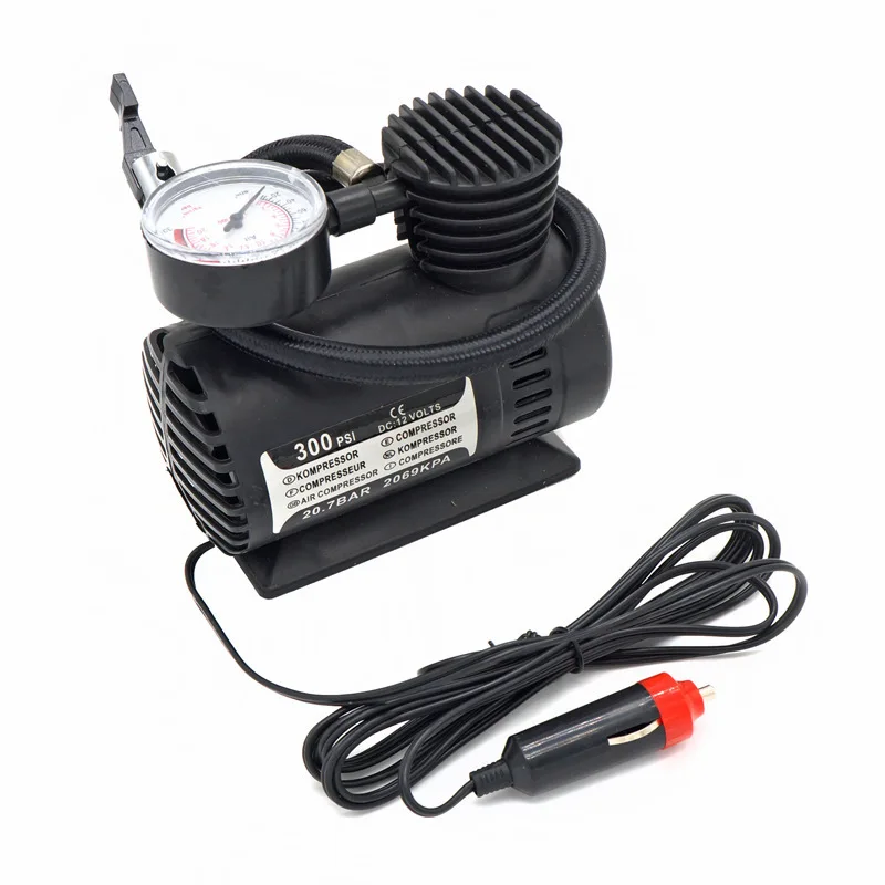 Portable Air Compressor Car Tire Inflator Electric Pump Auto 12V Tire Inflator Portable Air Pump