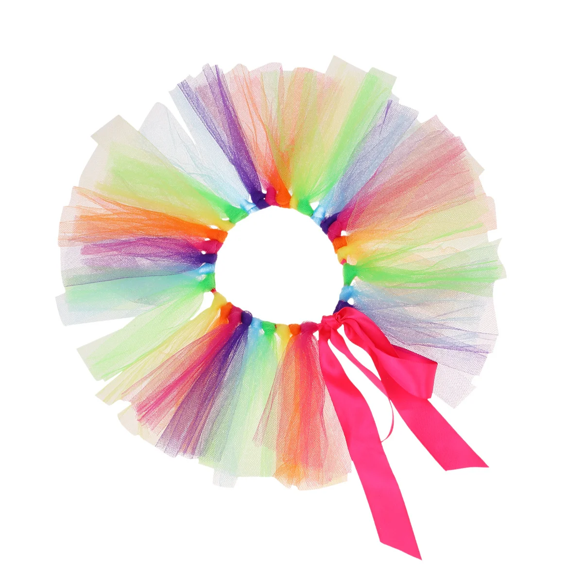 

1Pcs Pet Dog Rainbow Color Gauze Dress Party Skirt Adorable Mesh Tutu for Small Dogs Pet Clothes Puppy Supplies