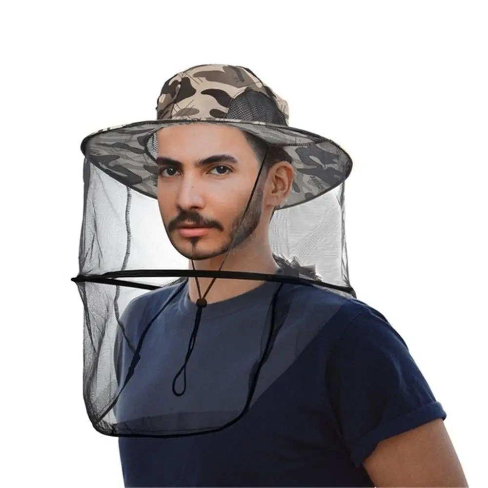 Fashion Foldable Casual Insect Bee Protection Fishing Cap Mosquito Hat Repellent Protection Outdoor Sunscreen