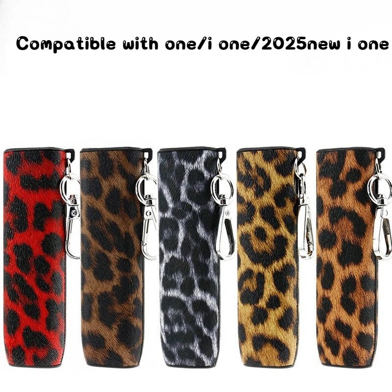 Soft Sleeve for Iqos Iluma I One Case Fashion Leopard Print Leather Protective Shell Vintage Cover Compatible with 2025 I One