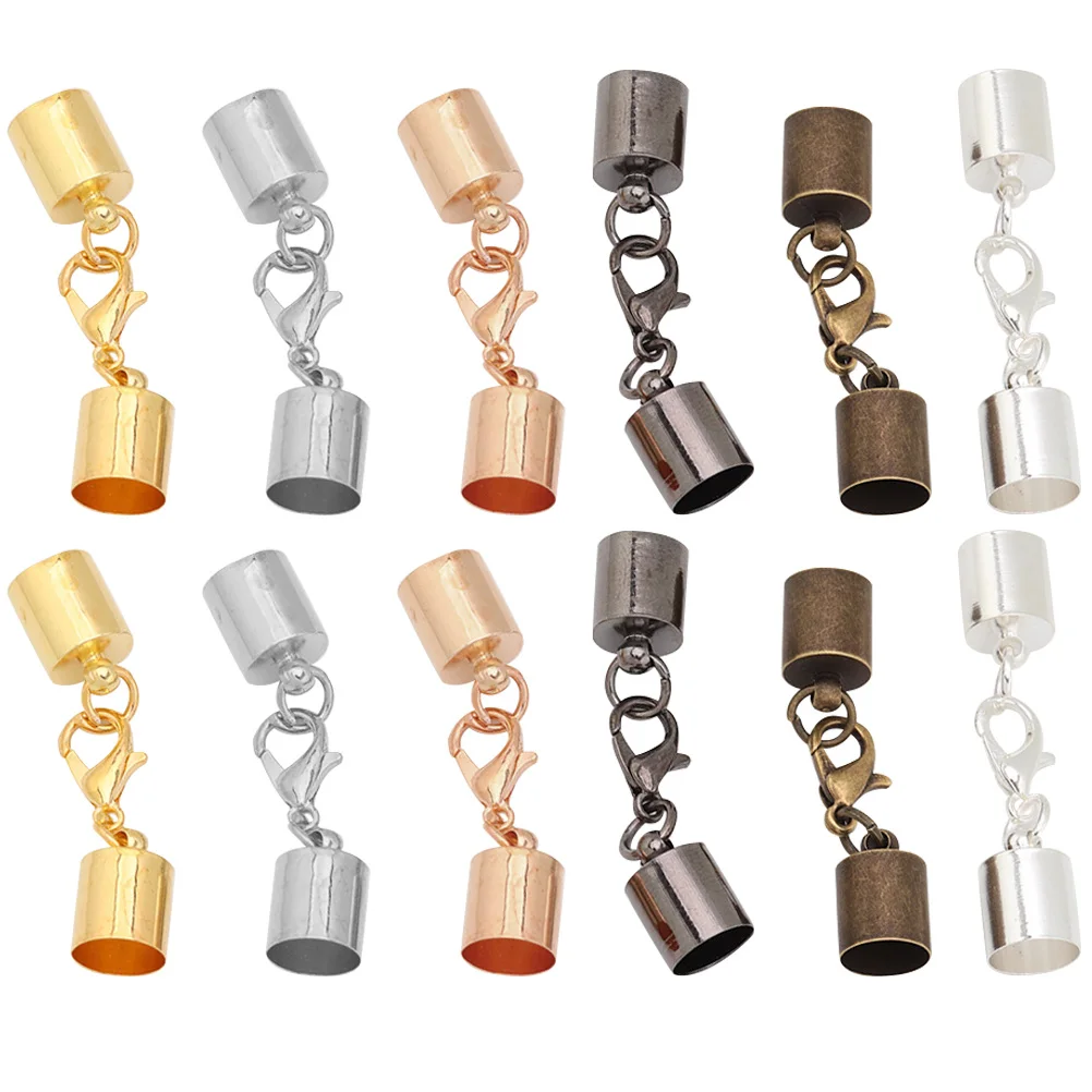 

60pcs Lobster Keychain Metal Connection Ring Necklace Accessories Alloy Diy Keychain Clasp Craft DIY Jewelry Parts