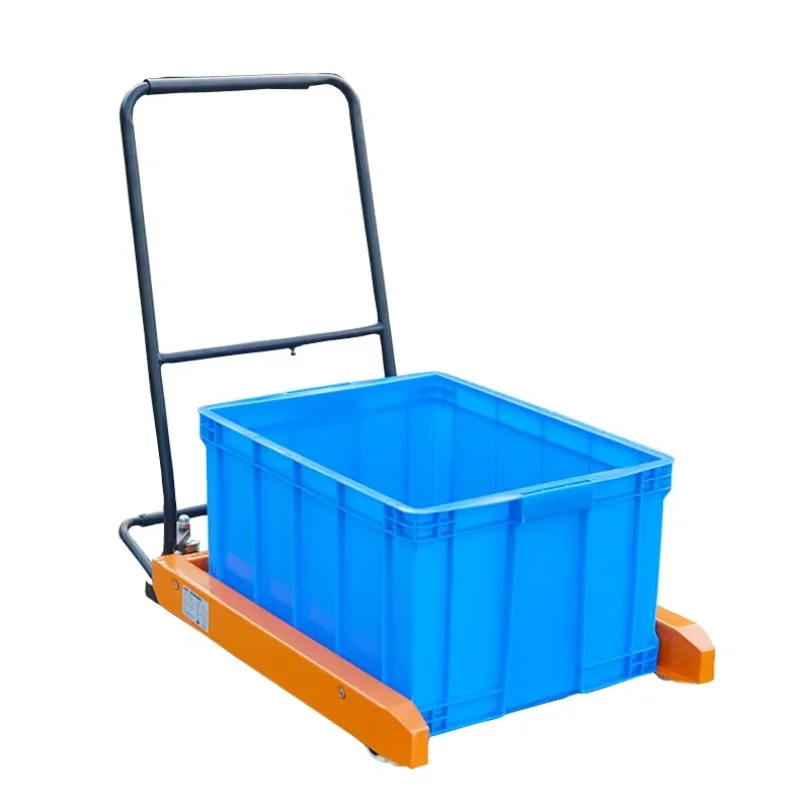 Heavy Duty Manual Plate Truck 250KG Loading Capacity For Plastic Container Box Transport Reinforced Frame Daily Cargo Handling