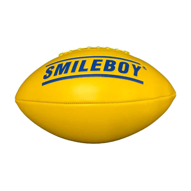 manufacture customized fashion size 9 football yellow pu leather rugby ball for sales