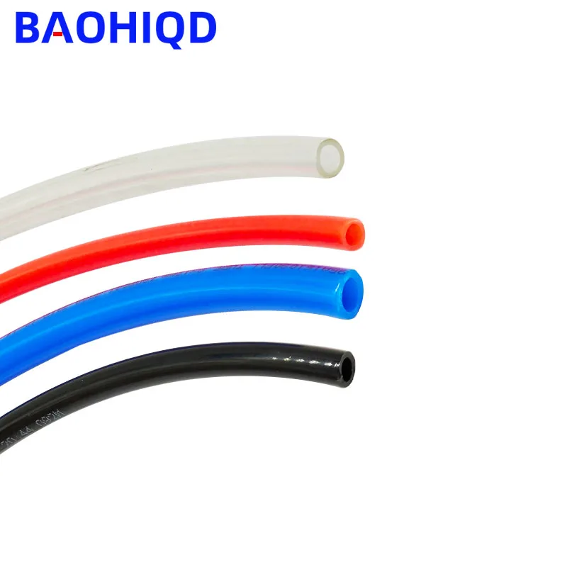 1M/2M/5M/10M Slang Polyurethaan Tubing Pu Od 4Mm 6Mm 8Mm 10Mm 12Mm Id 2.5Mm 6.5Mm 8Mm Pijplijnslang Pneumatische Compressorbuis